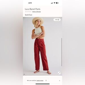 Free People Luca Barrel Pants